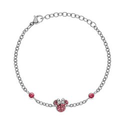 Fotoja e Byzylyk për fëmijë Disney Minnie Mouse B600589RPL-B.CS, 14 cm, i argjendtë/rozë