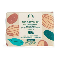 Fotoja e Sapun për trup The Body Shop Shea Cleansing Face & Body Bar, 100 g