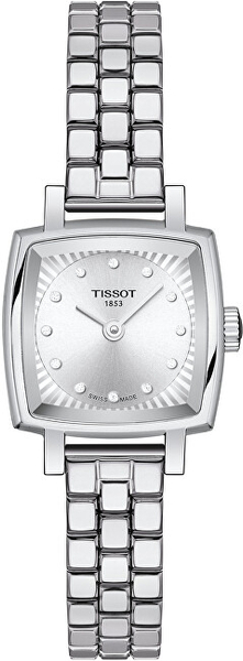 Fotoja e Orë për femra Tissot T-Lady Lovely Square T058.109.11.036.01, e argjendtë
