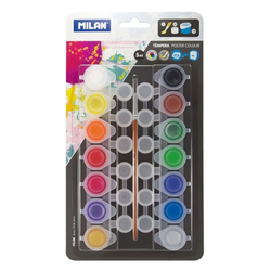 Fotoja e Milan Tempera 14X5Ml + Brushe Bwm10244