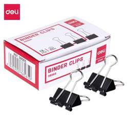 Fotoja e Deli Binder Clips 19Mm 38565 1/12