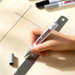 Fotoja e Deli Paint Marker Silver 1/12 U500-Sl