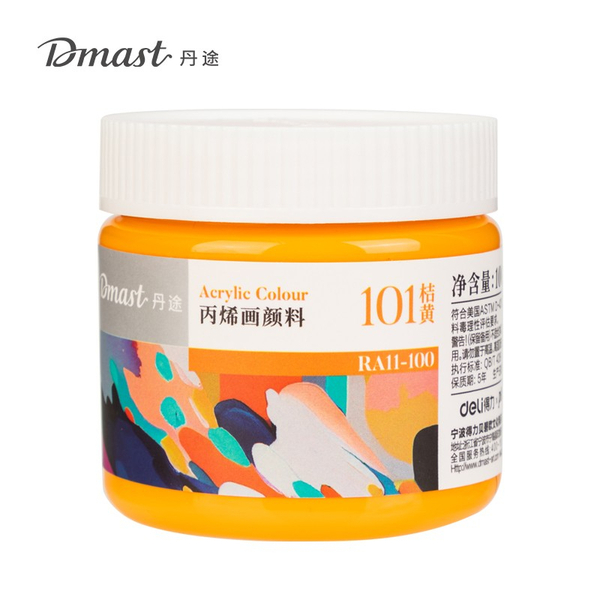Fotoja e Deli Ngjyre Akril 100Ml 101 Orange