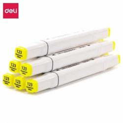 Fotoja e Deli Sketch Marker Me Cope Fluorescent Yellow 123
