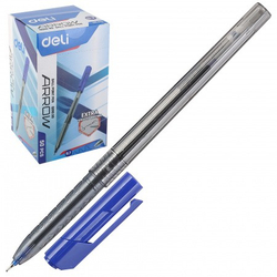 Fotoja e Deli Kimik Ballpoint Arrow Q01030 Blue 0.7 1/50