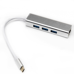 Fotoja e HUB Techtonic Type C nav USB3.2 til RJ45 Ethernet