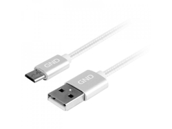 Fotoja e Kabllo Usb GND GNDMICUSB200MM05, Bardhë, USB/Micro USB, 1m