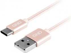 Fotoja e Kabllo Usb GND GNDUSBAC200MM06, Pembe, USB/USB-C, 1m