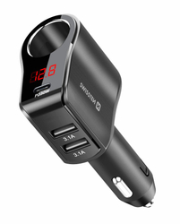 Fotoja e Karikues SWISSTEN, çakmak, 1x CL, 1x USB-C PD, 2x USB-A, 108W - 216W, e zezë