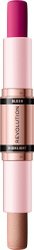 Fotoja e Ruzh për faqe Revolution Blush and highlighter 2 in 1, 8.6 g, Mauve Glow