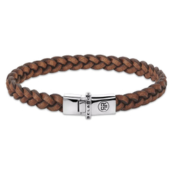 Fotoja e Byzylyk për meshkuj Rebel&Rose RR-L0171-S, 19 cm, kafe