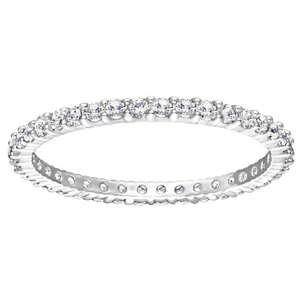 Fotoja e Unaz për femra Swarovski, 58 mm, e argjendtë/transparente