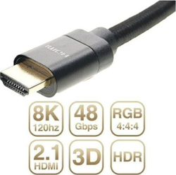 Fotoja e Kabllo HDMI - HDMI 2.1, 3 m, 8K, 120 Hz, e zezë