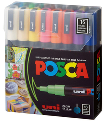 Fotoja e Uni-Marker Set Posca Pc-3M Standard Colors 16/1