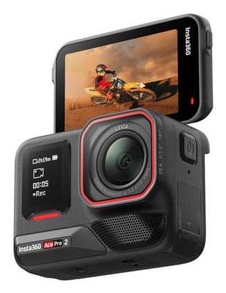 Fotoja e Kamerë Insta360 Ace Pro 2, 50 MP, 8K Ultra HD, 1/1.3", i zi