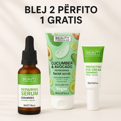Fotoja e Set 2+1 GRATIS Beauty Formulas, Serum për fytyrë, 30ml, Krem për sy, 20ml, + Skrab për fytyrë, 150ml