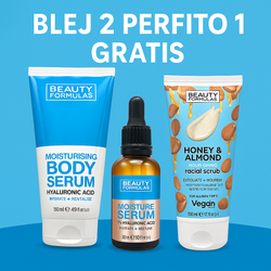 Fotoja e Set 2+1 GRATIS Beauty Formulas, Serum për fytyrë, 30ml, Serum për trup, 150ml, + Skrab për fytyrë, 150ml