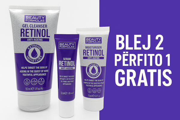 Fotoja e Set 2+1 GRATIS Beauty Formulas, Serum për fytyrë, 30ml, Pastrues për fytyrë, 150ml, + Hidratues për fytyrë, 75ml