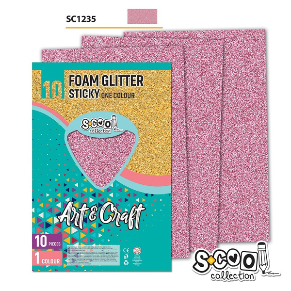 Fotoja e Osh Leter Dekoruese Sticky Me Xixa Roze E Lehte 20X30Cm 1/10 Sc1235
