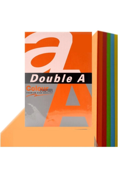 Fotoja e Double A Leter Me Ngjyre A4 80Gr Rainbow(5) 100Fl
