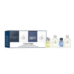 Fotoja e Set Calvin Klein, Eau de Toilette 2 x 10ml, Defy Eau de Toilette 5ml, Eternity Eau de Toilette 10ml
