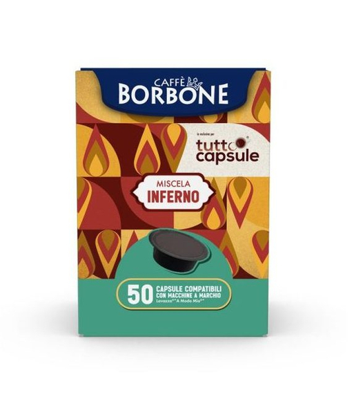 Fotoja e Borbone Inferno, përzierje kompatibile me A Modo Mio® (50 kapsula)