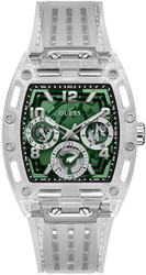 Fotoja e Orë për meshkuj GUESS Phoenix GW0499G8, e argjendtë/gjelbër