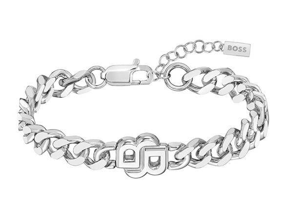 Fotoja e Byzylyk për femra Hugo Boss Double B 1580621, i argjendtë