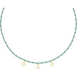 Fotoja e Qafore për femra La Petite Story Stylish Friendship Star Necklace LPS10ARR12, i artë/kaltër/gjelbër