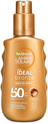 Fotoja e Sprej qumësht për mbrojtje ndaj diellit Garnier SPF 50 Ideal Bronze, 150 ml