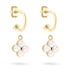 Fotoja e Vathë për femra Tamaris 2in1 Flower Pearl TJ-0521-E-23, të artë/bardhë, Picture 2