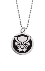 Fotoja e Qafore për meshkuj Disney Black Panther Marvel N600479L-22.CS, 56 cm, e argjendtë