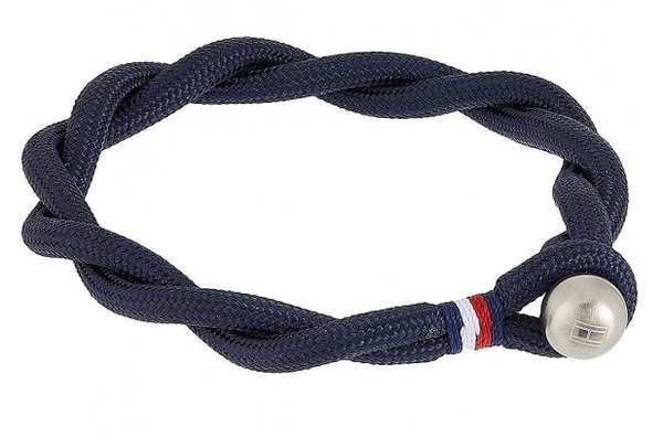 Fotoja e Byzylyk për meshkuj Tommy Hilfiger, Argjendtë/Kaltër