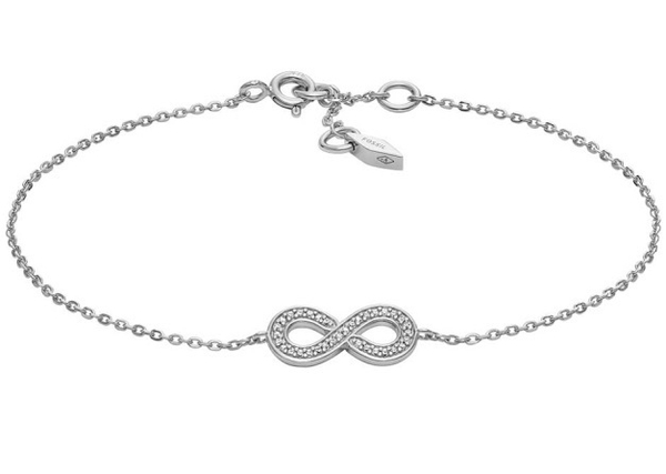 Fotoja e Byzylyk për femra Fossil Infinity JFS00633040, i argjendtë