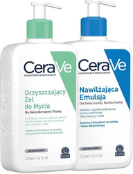 Fotoja e Set CeraVe, xhel pastrues 473 ml + emulsion hidratues 473 ml