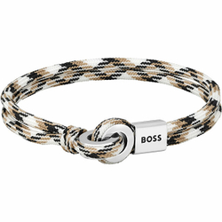 Fotoja e Byzylyk për meshkuj HUGO BOSS, 19 cm, bezhë/zi