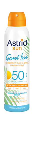 Fotoja e Sprej mbrojtës ndaj diellit SPF 50 Astrid, 150 ml