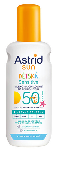 Fotoja e Sprej dielli Astrid Sensitive SPF 50+, 150 ml