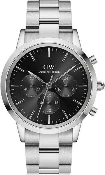 Fotoja e Orë për meshkuj Daniel Wellington, e argjendtë