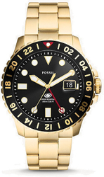 Fotoja e Orë për meshkuj Fossil Blue GMT FS5990, e artë/zezë