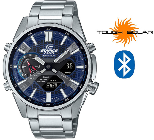 Fotoja e Orë për meshkuj Casio Edifice Smartphone Link Tough Solar hCA3827, e argjendtë