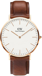 Fotoja e Orë për meshkuj Daniel Wellington Classic 40 St Mawes RG White 0106DW, kafe