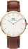 Fotoja e Orë për meshkuj Daniel Wellington Classic 40 St Mawes RG White 0106DW, kafe, Picture 1