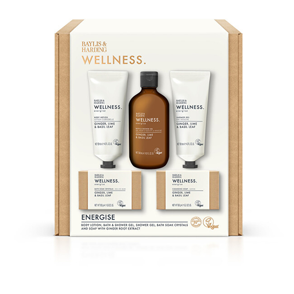 Fotoja e Set për femra Baylis & Harding Xhel dushi 130 ml, Losion për trup 130 ml, Sapun 150 g, Xhel larës 300 ml dhe Kristale për banjë 100 g