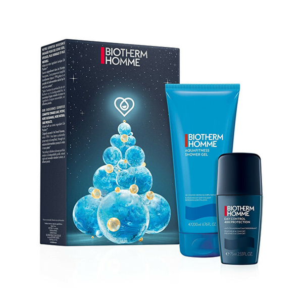 Fotoja e Set produktesh kozmetike për meshkuj Biotherm Aquafitness Set, 200 ml + 75 ml