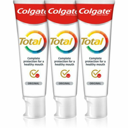 Fotoja e Set pastash për dhëmbë Colgate Total Original Trio, 3 x 75 ml