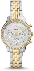 Fotoja e Orë dore për femra Fossil Neutra Chronograph ES5216, e argjendtë/artë