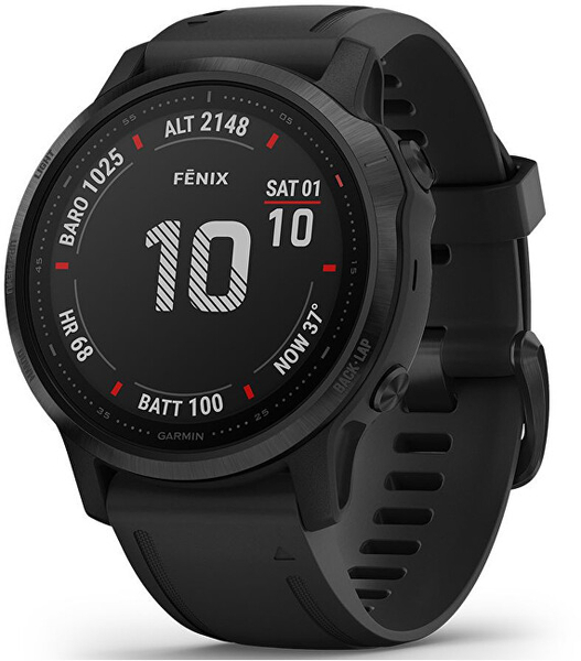 Fotoja e Orë e mençur Garmin Fenix 6S PRO (MAP/MUSIC) 010-02159-14, e zezë