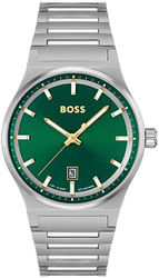 Fotoja e Orë dore për meshkuj Hugo Boss Candor 1514079, e argjendtë/gjelbër