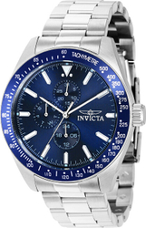Fotoja e Orë dore për meshkuj Invicta Aviator Quartz 38965, e argjendtë/kaltër
